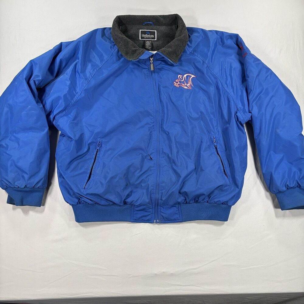 Vintage Tulsa Talons Fleece-Lined Bomber Jacket Zip Up